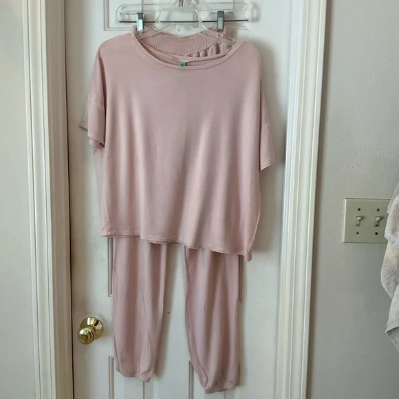 Honeydew Super Soft Jersey Pajama Set, Pale Pink, Short Sleeve, Size Small - Picture 9 of 15